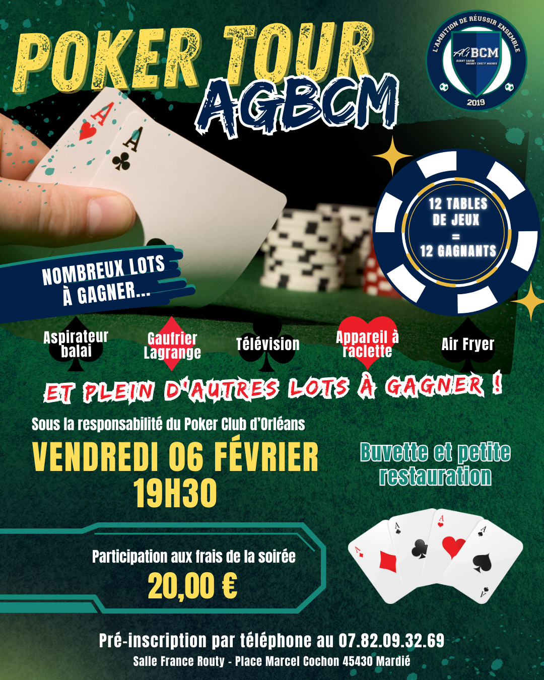 Planning des stages vacances de l'AGBCM